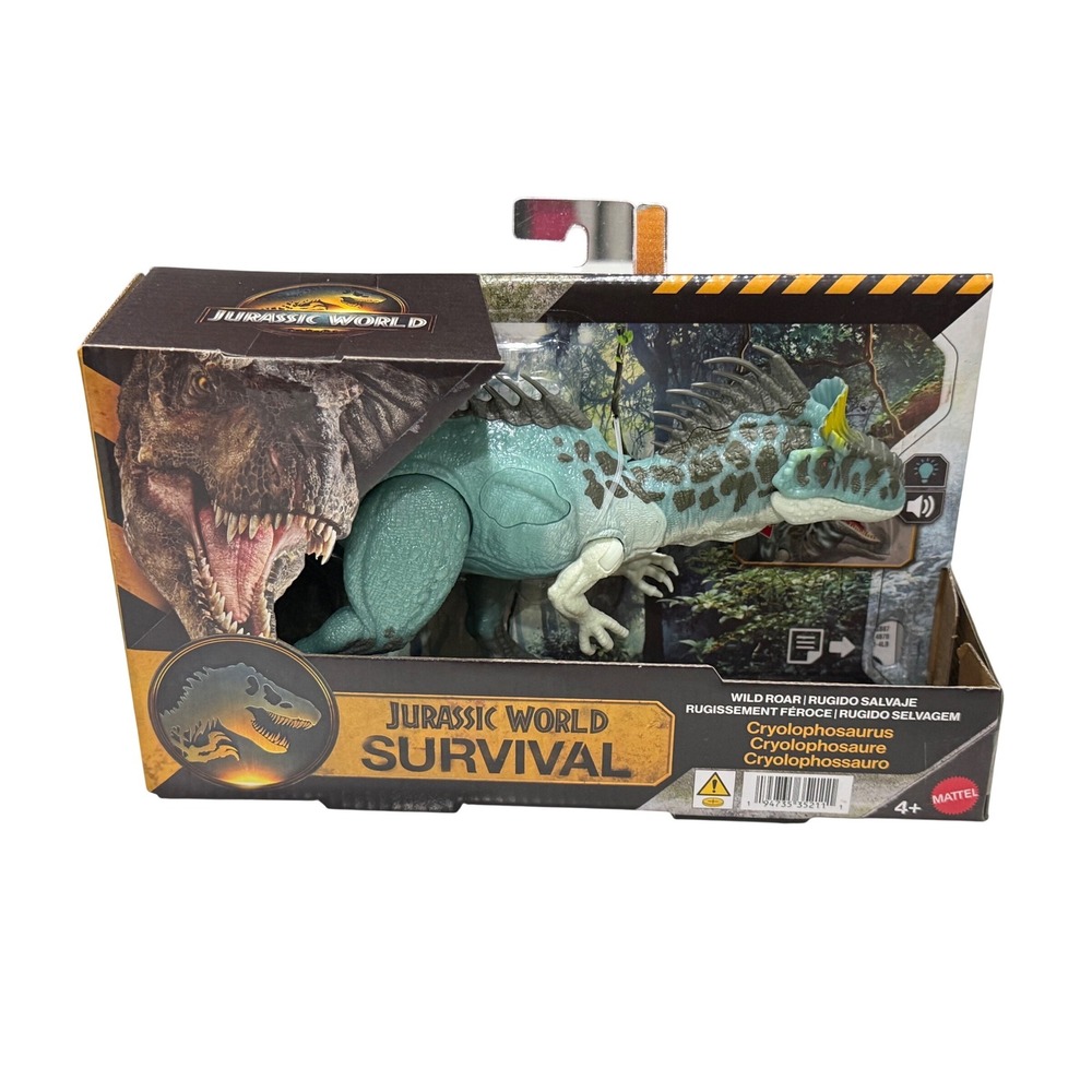 Jurassic World Survival- Wild Roar Cryolophosaurus Brand New In Hand